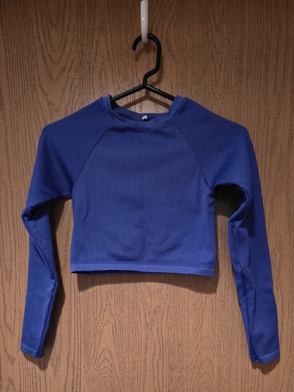 Offline by Aerie Cobalt Blue Long-Sleeve Cropped Top, Size SM